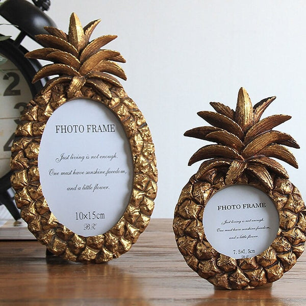 Golden Pineapple Photo Frame - waseeh.com