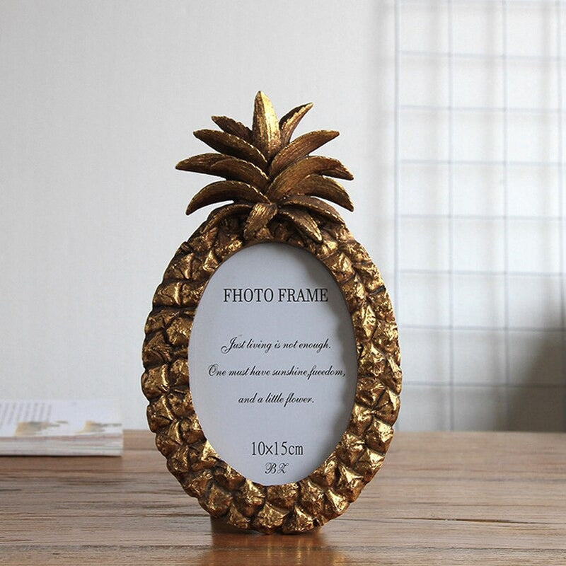 Golden Pineapple Photo Frame - waseeh.com