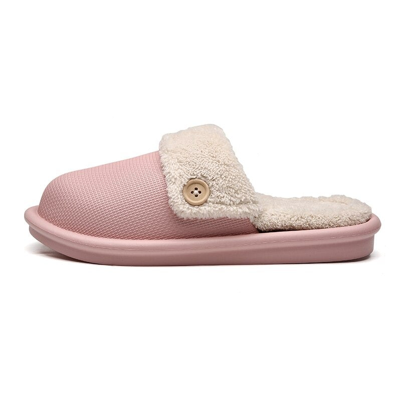 Winter Fur Waterproof Slippers (Pink) - waseeh.com