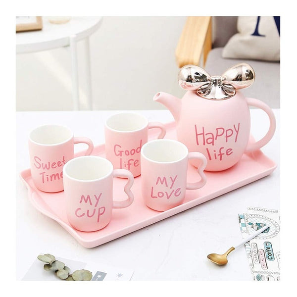 "Happy Life"  Tea Set - waseeh.com