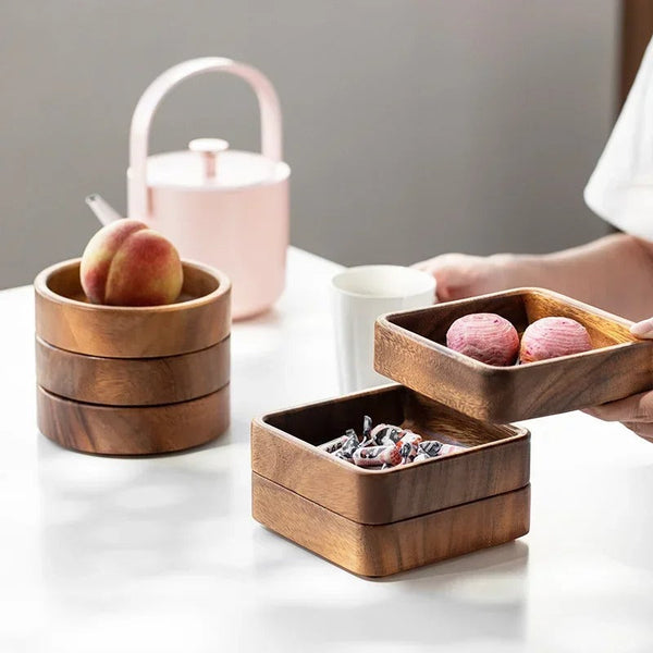 Walnut Wood Platters Tray Tableware