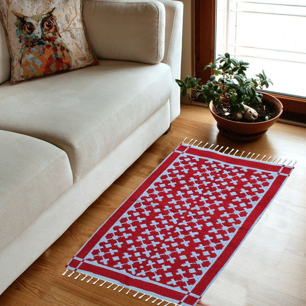 Hand-woven Woolen Rug - Double Seam - 2.5' x 4' - waseeh.com