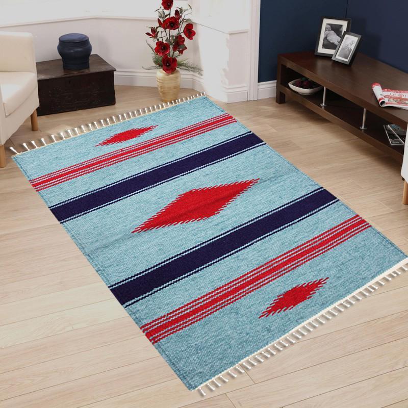 Hand-woven Woolen Rug - Single Seam - 2' x 3' - waseeh.com