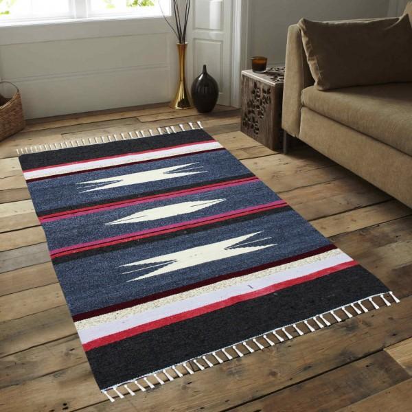 Hand-woven Woolen Rug -fm-gkr33 - waseeh.com