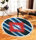 Hand-woven Woolen Rug - Round Small - waseeh.com