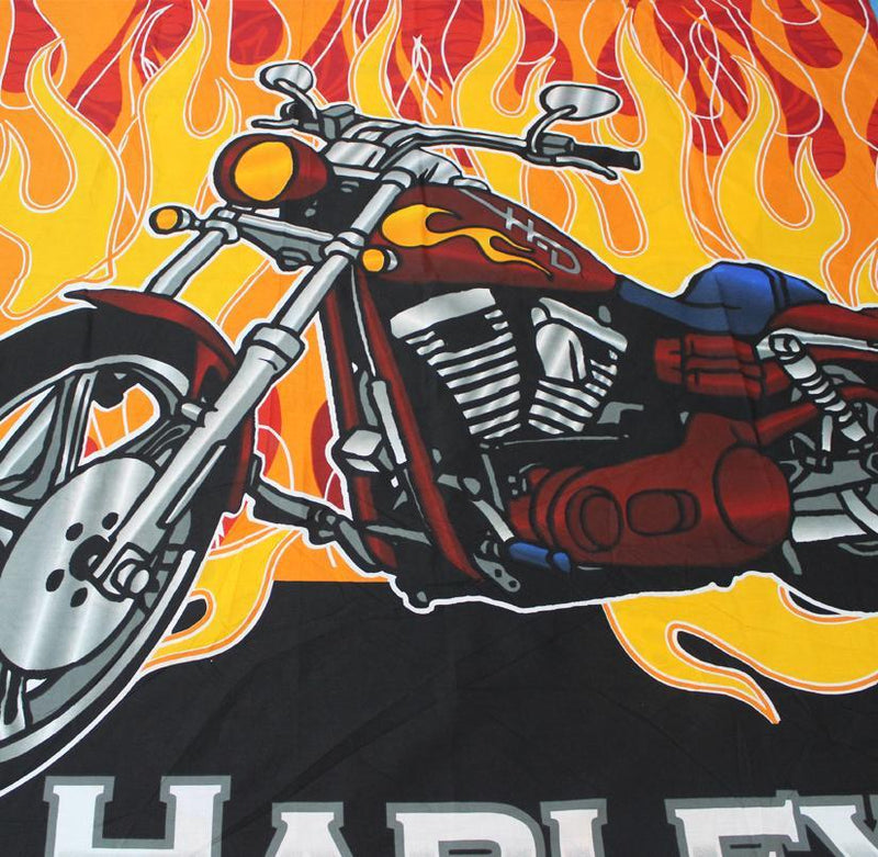 Single Kids Bed Sheet - Harley Bike Designed - waseeh.com