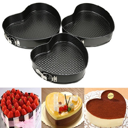 Heart Cake Baking Mold (3pcs) - waseeh.com
