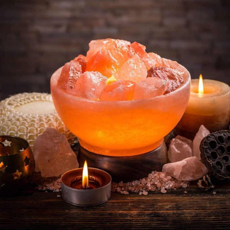 Fire Bowl - Table Salt Lamp