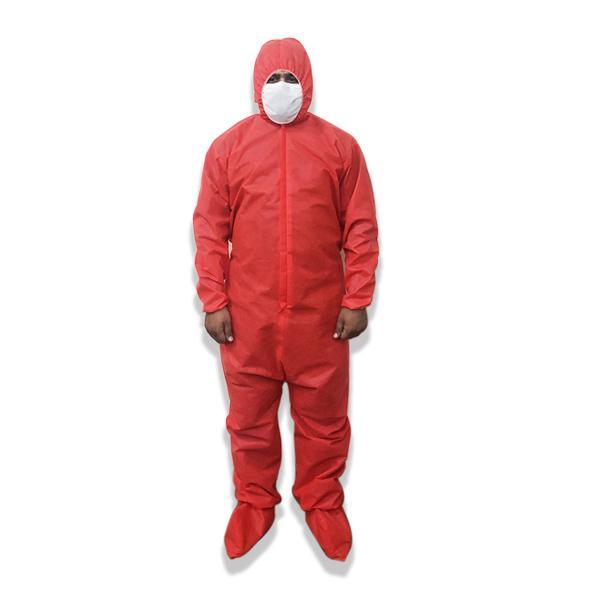 Hazmat Suit in Non Woven 50gsm Fabric with Free Eye Shield - waseeh.com