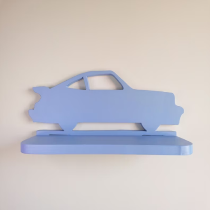 Porsche Boys Kids Bedroom Floating Organizer Shelve Decor - waseeh.com