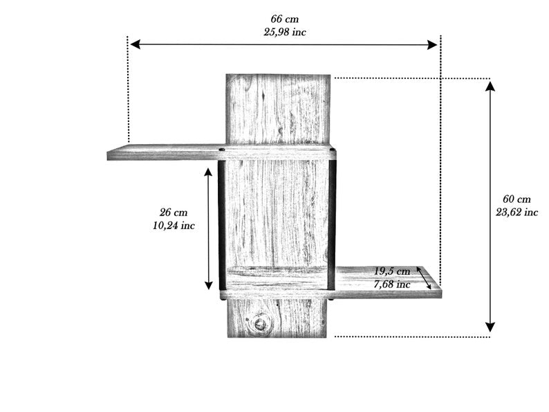 Veto Living Lounge Drawing Room Floating Shelve - waseeh.com