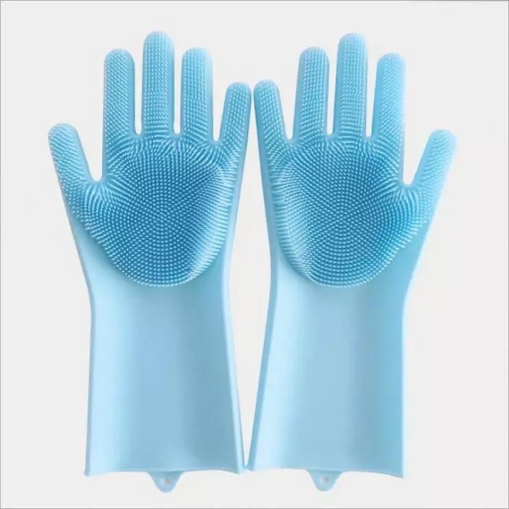 Silicone Scrub Gloves (1 Pair) - waseeh.com