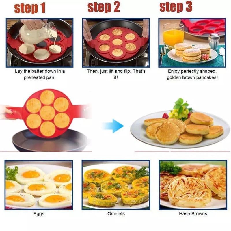 New Silicone Pancake Mold Shaper Fried Egg maker - waseeh.com