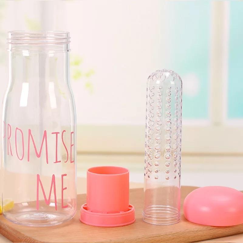 Detox Glass Water Bottle With Cover - waseeh.com