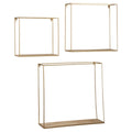 Nested Metal Wall Mounted Square Frames with Shelves - waseeh.com