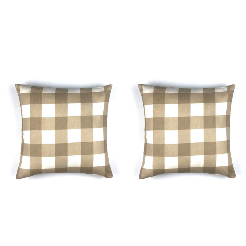 Contemporary Checked Cushion Cover - Throw Pillow Cover - waseeh.com