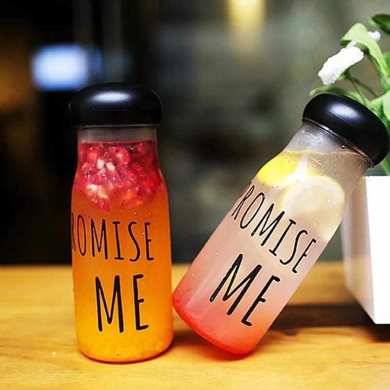 Detox Glass Water Bottle With Cover - waseeh.com