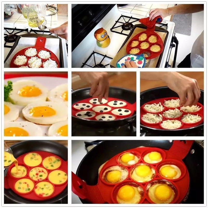 New Silicone Pancake Mold Shaper Fried Egg maker - waseeh.com