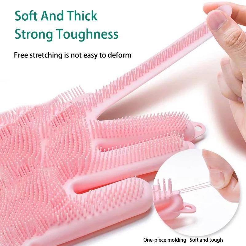 Silicone Scrub Gloves (1 Pair) - waseeh.com