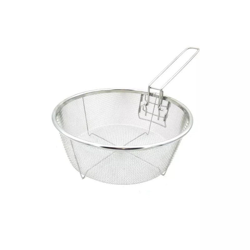 Sweettreats Fry Baskets Stainless Steel Fryer Basket Strainer Serving Food Presentation Cooking Tool French Fries Basket - waseeh.com