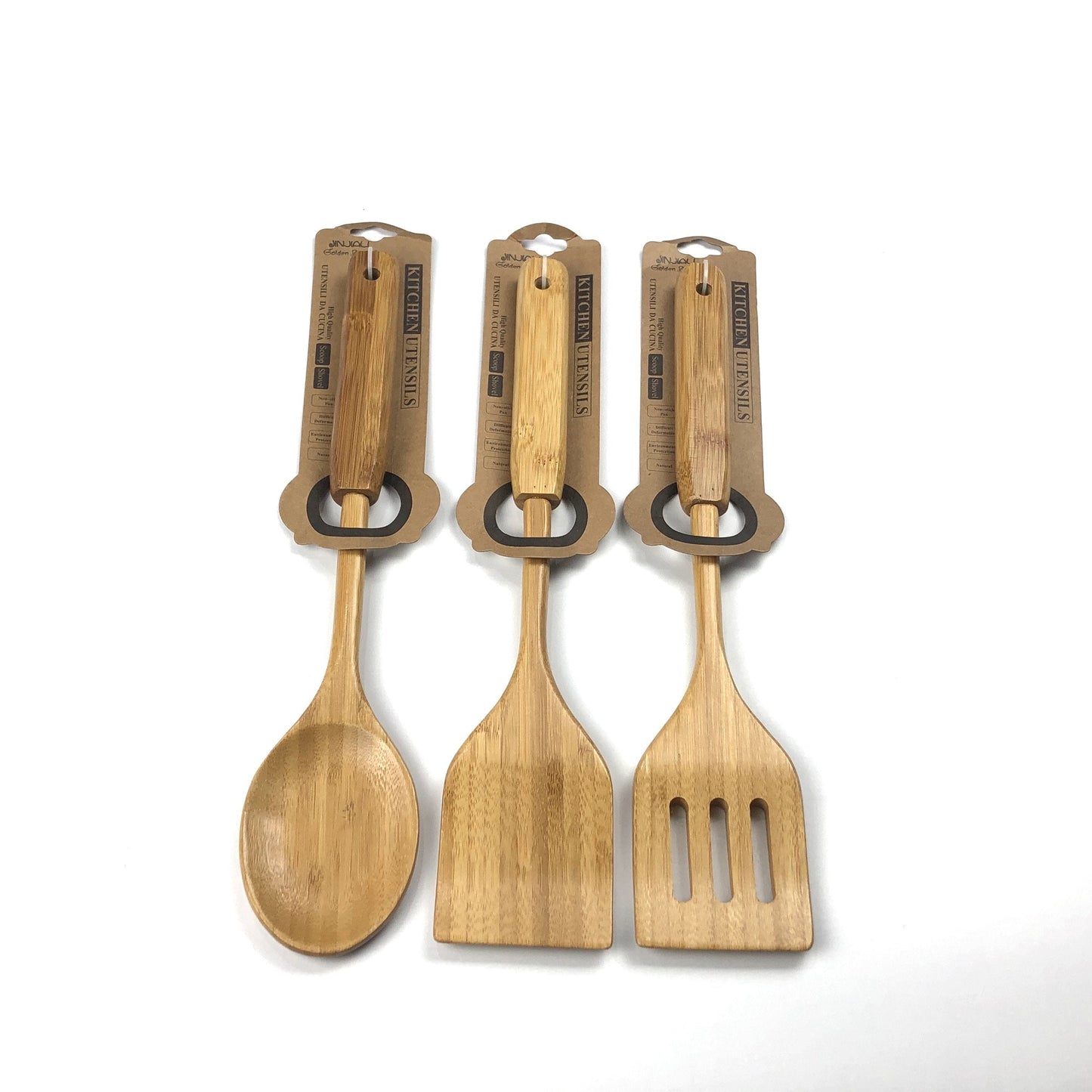 Jinjiali Wooden Cooking Spoons and Spatulas - waseeh.com