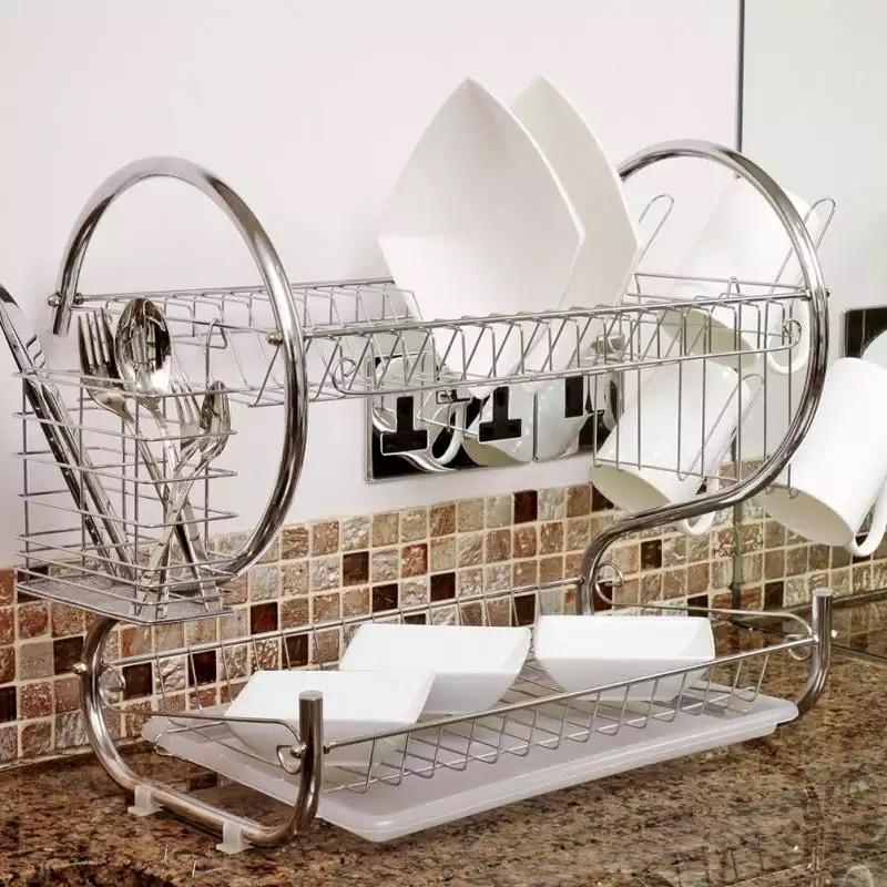 Galvanized Sink Utensils Rack - waseeh.com