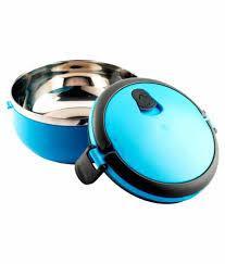 Double layer Stainless Steel Round Lunchbox (One Tier ) - waseeh.com