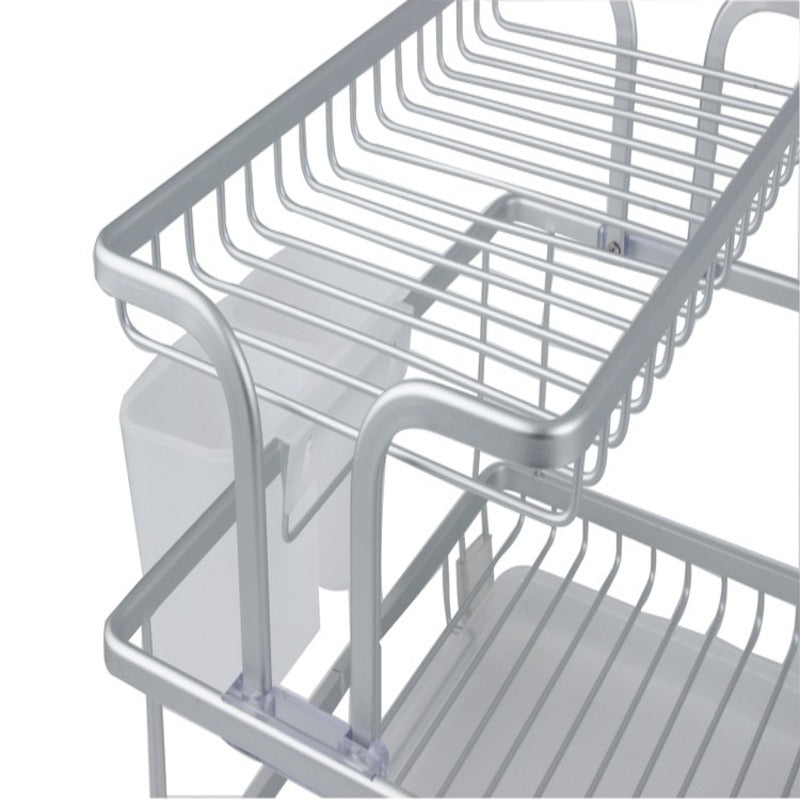 Double Dish Rack with Water Tray - waseeh.com