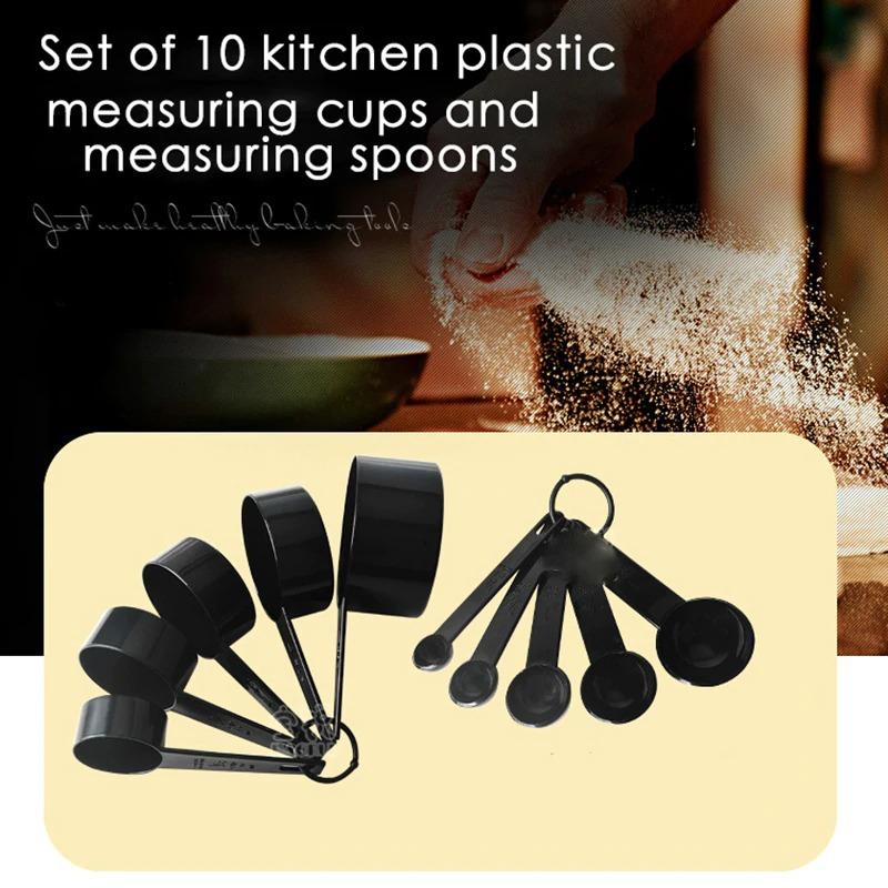 Carbon Black Measuring Spoons (10pcs) - waseeh.com