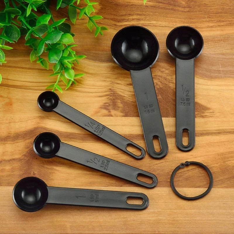 Carbon Black Measuring Spoons (10pcs) - waseeh.com