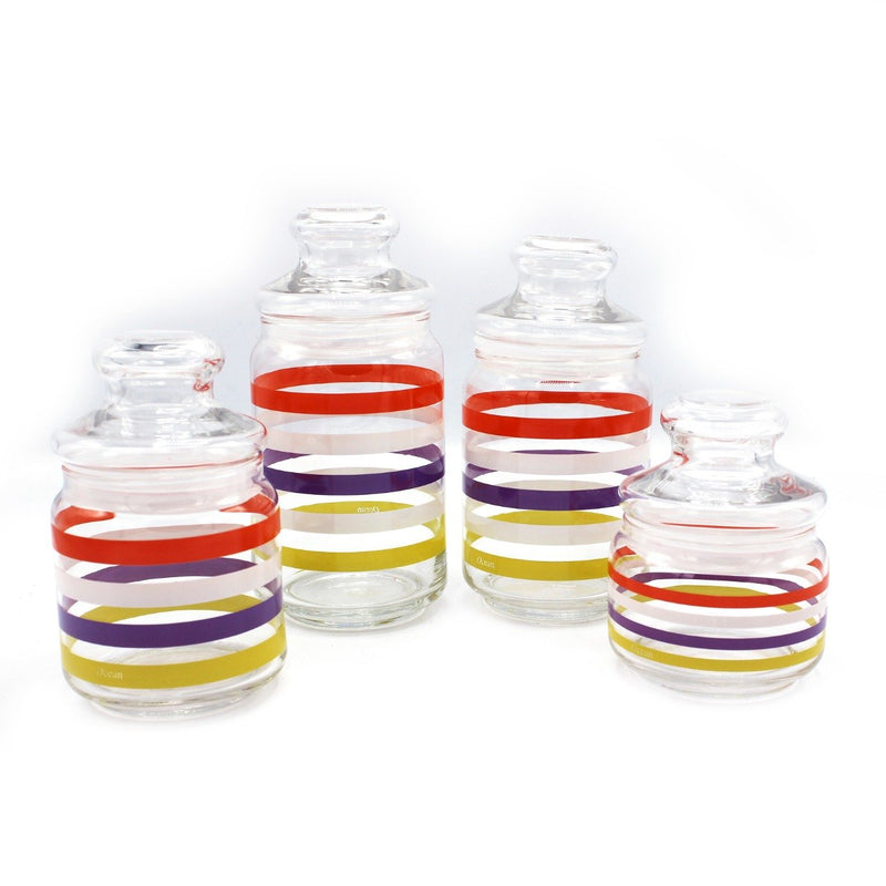 Ocean Glass Pop Jars - Pack of 4 - waseeh.com