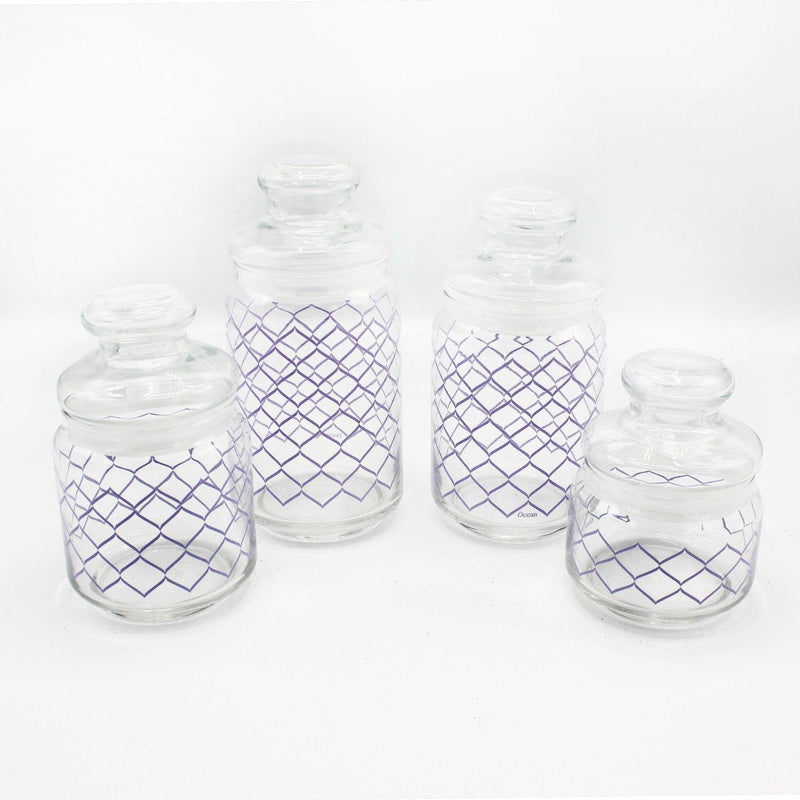 Ocean Glass Pop Jars - Pack of 4 - waseeh.com