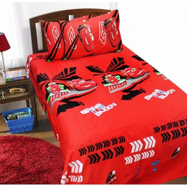 Single Kids Bed Sheet Set - Cars - waseeh.com