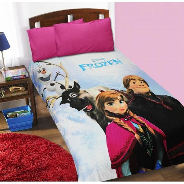 Single Kids Bed Sheet Set - Frozen White - waseeh.com