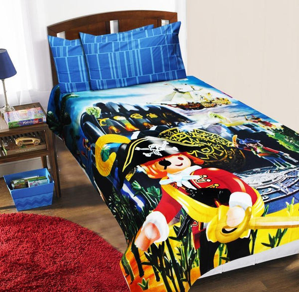 Kids Single Bed Sheet Set- Lego Pirates - waseeh.com