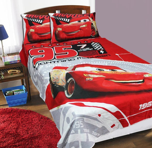 Single Kids Bed Sheet - Lightning McQueen - waseeh.com