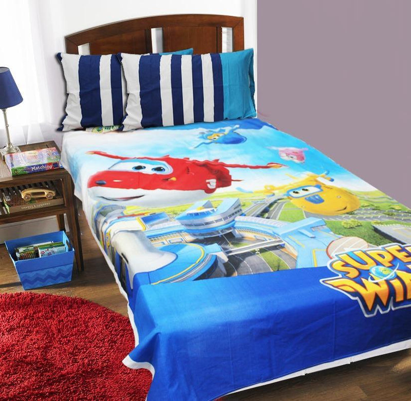 Single Kids Bed Sheet - Super Wings II - waseeh.com