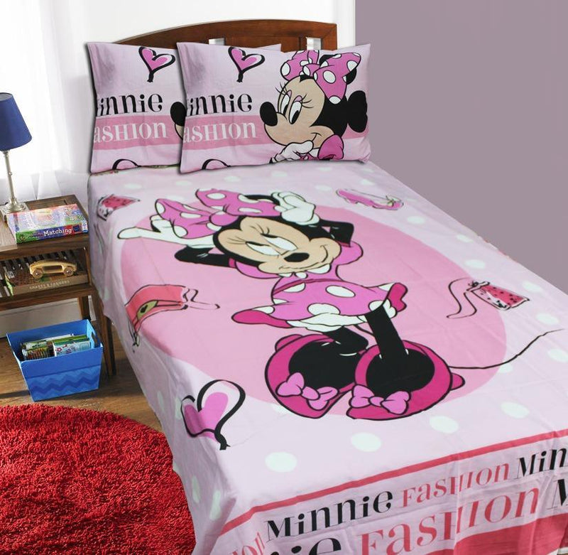 Single Kids Bed Sheet - Minnie Mouse - waseeh.com