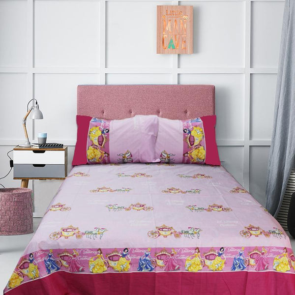 Single Kids Bed Sheet - Princesses - waseeh.com