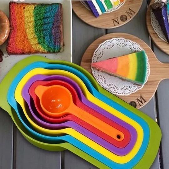 Rainbow Measuring Cups (6pcs) - waseeh.com