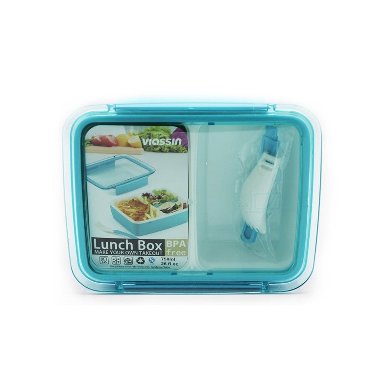 2 Compartment Lunch Box - Viassin 750ml - waseeh.com