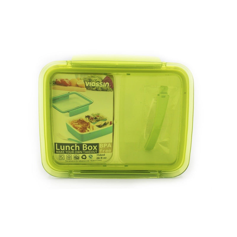 2 Compartment Lunch Box - Viassin 750ml - waseeh.com