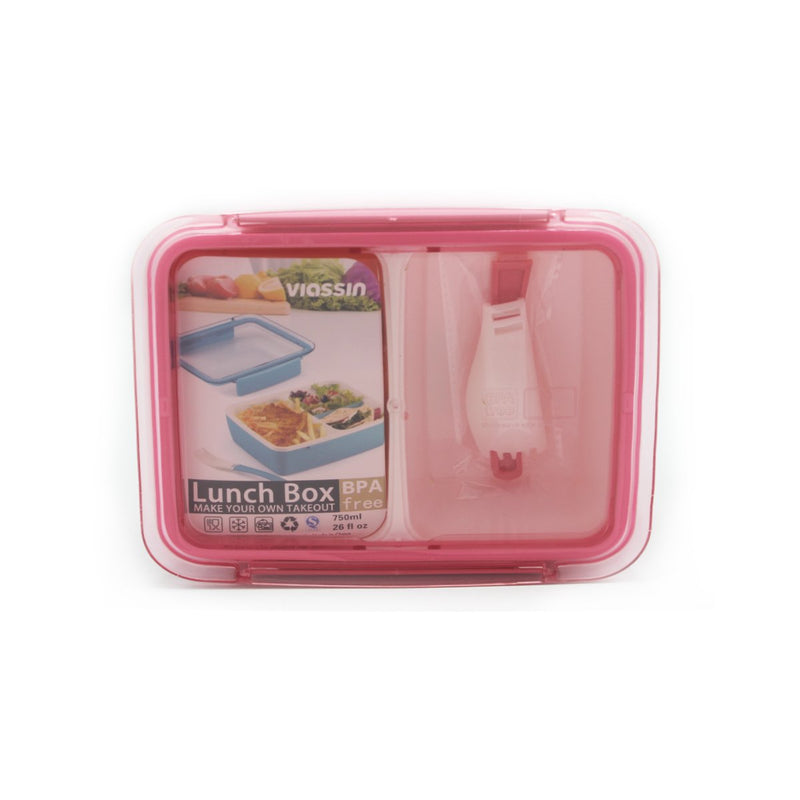 2 Compartment Lunch Box - Viassin 750ml - waseeh.com