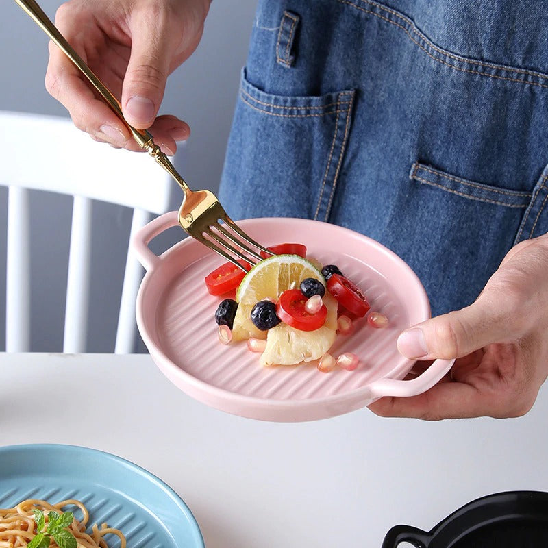 Matte Ceramic Serving Plate - waseeh.com