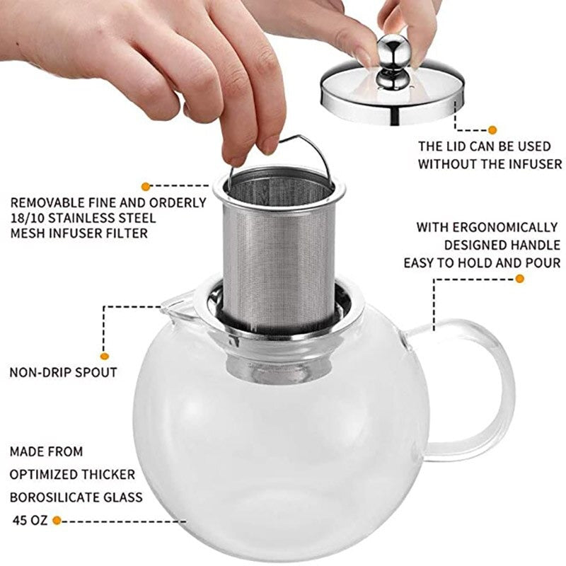 Heat Resistant Tea Kettle (Round Shaped) - waseeh.com