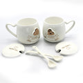 Mug Pair- Gold Love - waseeh.com