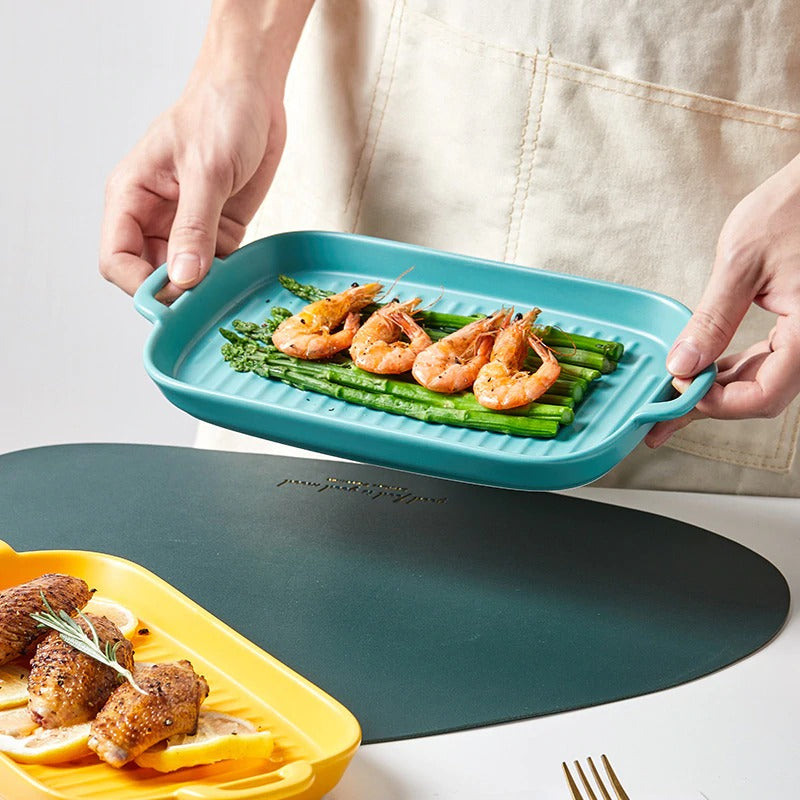 Matte Ceramic Serving Plate - waseeh.com