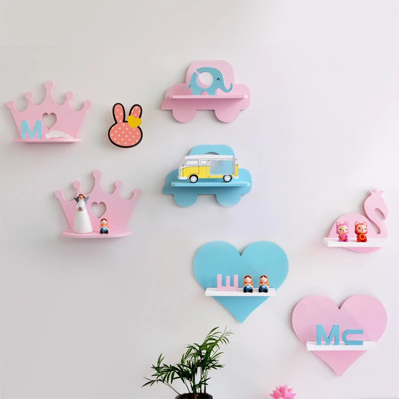 Nordic Children Ornaments Kids Bedroom Organizer Shelve Decor - waseeh.com