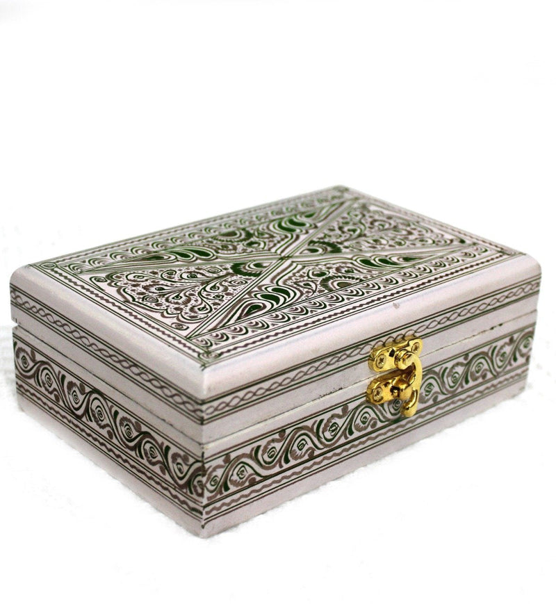 Wooden Hand Made Jewellery Box - Petite - 6" x 4" - waseeh.com