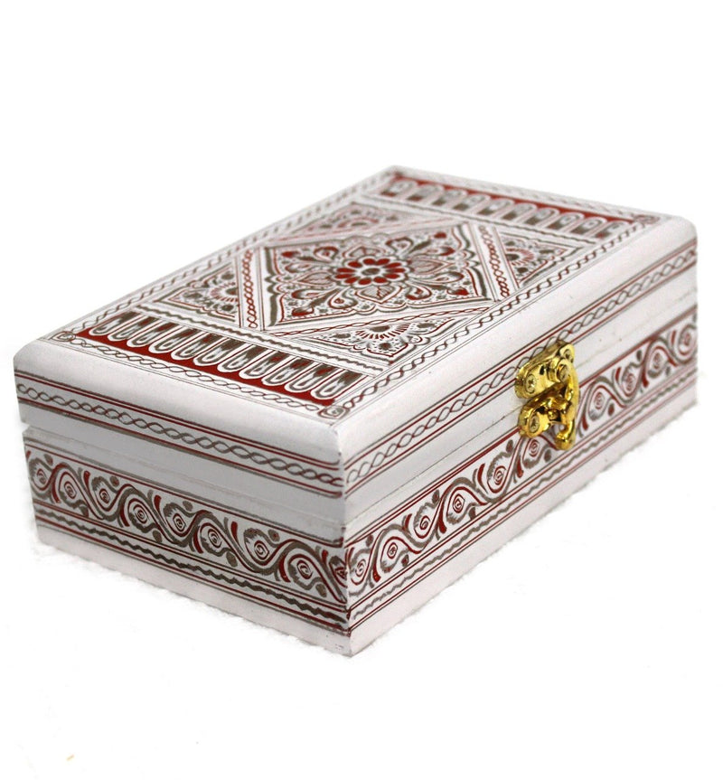 Wooden Hand Made Jewellery Box - Petite - 6" x 4" - waseeh.com